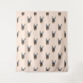 pattern_1_bulldog_フランスの1 L_sizeタペストリー タペストリー (正面)