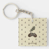 pattern_3_acorn_1アクリル キーホルダー (正面)