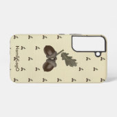 pattern_3_acorn_1 samsung galaxyケース (裏面横)