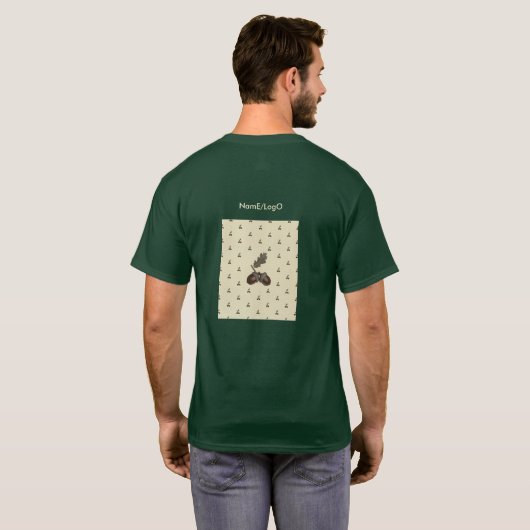 pattern_3_acorn_1 tシャツ (裏面フル)