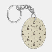 pattern_4_acorn_2アクリル キーホルダー (正面左)