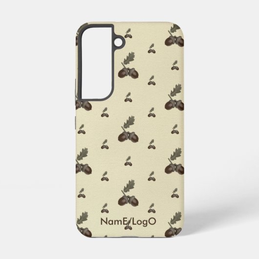 pattern_4_acorn_2 samsung galaxyケース (裏面)