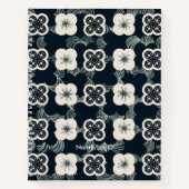 pattern_5_flower_1スパイラルノートブック ノートブック (正面)