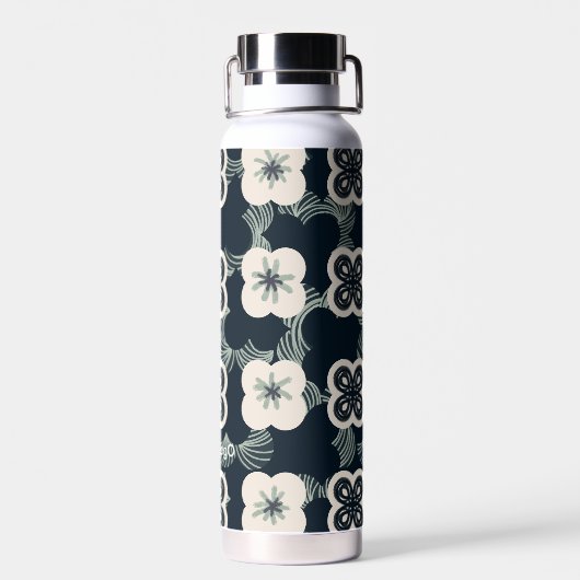pattern_5_flower_1 ウォーターボトル (背面)