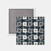 pattern_5_flower_1 マグネット (正面/裏面)