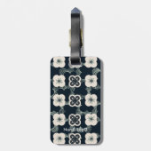 pattern_5_flower_1 ラゲッジタグ (裏面縦)