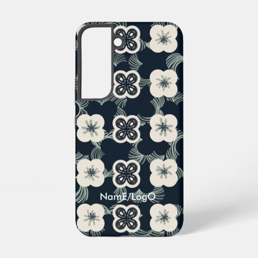 pattern_5_flower_1 samsung galaxyケース (裏面)