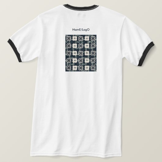 pattern_5_flower_1 tシャツ (デザイン裏面)