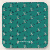 pattern_6_ducks, a girl's friend hard plastic コースター (正面)
