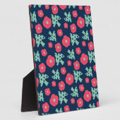 pattern_7_camelliaおよびbird_1 フォトプラーク (側面)