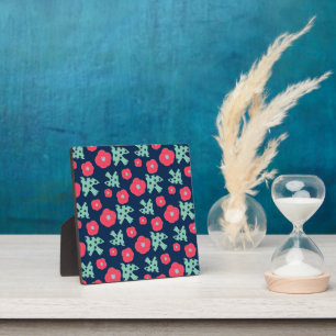 pattern_7_camelliaおよびbird_1 フォトプラーク