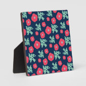 pattern_7_camelliaおよびbird_1 フォトプラーク (正面)