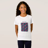 pattern_7_camelliaおよびbird_1 tシャツ (正面フル)