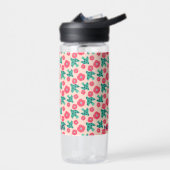 pattern_8_camelliaおよびbird_2 ウォーターボトル (左面)