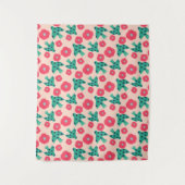 pattern_8_camelliaおよびbird_2 M_サイズタペストリー タペストリー (正面)