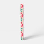 pattern_8_camelliaおよびbird_2 samsung galaxyケース (左側面)