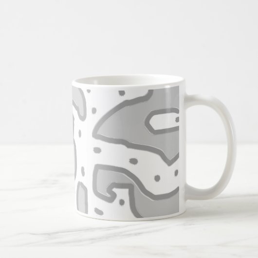 "PATTERN # 9" クラシックMug、11oz コーヒーマグカップ (右)