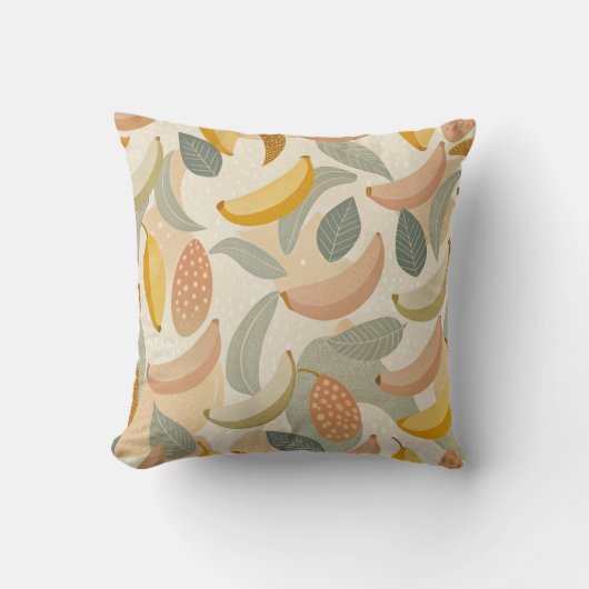 Pattern Abstract Bananas クッション (正面)