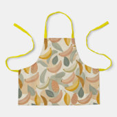 Pattern Abstract Boho Bananas エプロン (正面)