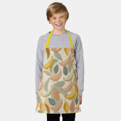 Pattern Abstract Boho Bananas エプロン (着用した状態)