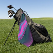 pattern abstract marbled ゴルフタオル (グリーン)