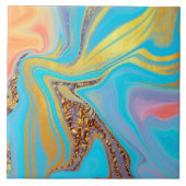 pattern abstract marbled タイル (正面)