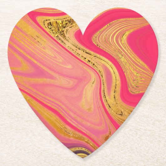 pattern abstract marbled ペーパーコースター (正面)