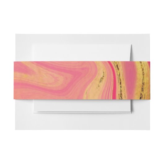 pattern abstract marbled 招待状ベリーバンド (正面例)