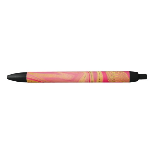 pattern abstract marbled 黒ボールペン (正面)