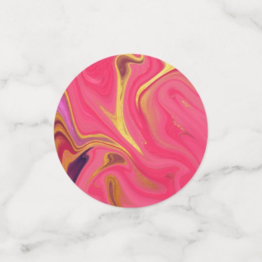pattern abstract pink コンフェッティ (スモール正面)