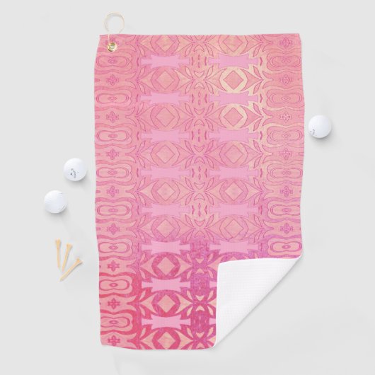 pattern abstract pink ゴルフタオル (インサイチュ)
