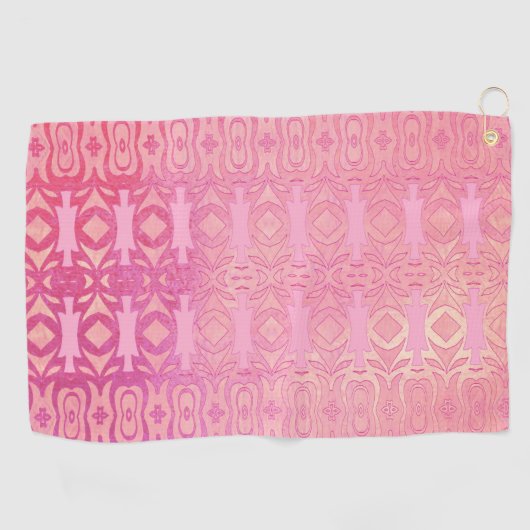 pattern abstract pink ゴルフタオル (横)