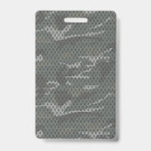 Pattern Artwork Black White Design Geometric Art バッジ (裏面)