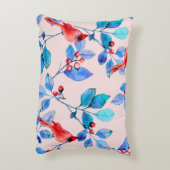 pattern background abstract red kaleidoscope desig アクセントクッション (裏面(縦))