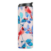 pattern background abstract red kaleidoscope desig タンブラー (回転左)