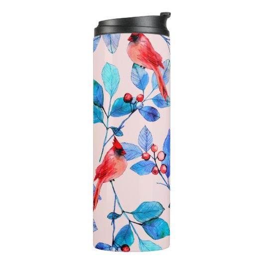 pattern background abstract red kaleidoscope desig タンブラー (回転左)