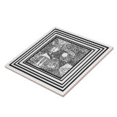 Pattern black and white タイル (側面)