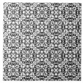 Pattern black and white タイル (正面)