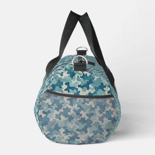 Pattern Blue Camouflage ダッフルバッグ (右)