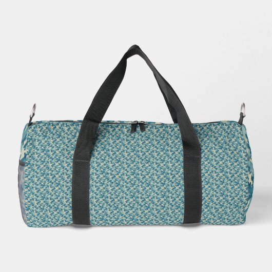 Pattern Blue Camouflage ダッフルバッグ (裏面)