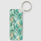 Pattern Boho Banana Leaves キーホルダー (裏面)