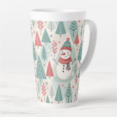 Pattern Christmas Scandinavian カフェラテマグ (右アングル)