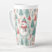Pattern Christmas Scandinavian カフェラテマグ (左アングル)