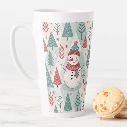 Pattern Christmas Scandinavian カフェラテマグ (インサイチュ)