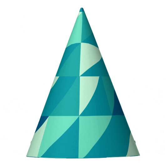 Pattern Colorfullモダンレトロヴィンテージ パーティーハット (正面)