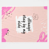 Pattern Design  フリースブランケット (正面(横))