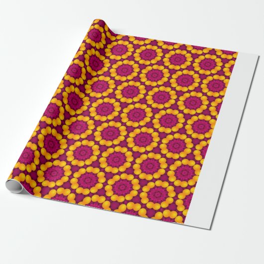 pattern design made by repetition of geometric sha ラッピングペーパー (アンロールド)