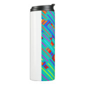 Pattern Dress Shirt – パターカラフルンストライプパターン タンブラー (回転左)