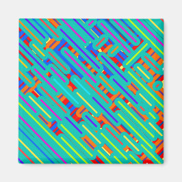 Pattern Dress Shirt – パターカラフルンストライプパターン マグネット