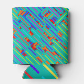 Pattern Dress Shirt – パターカラフルンストライプパターン 缶クーラー (裏面)